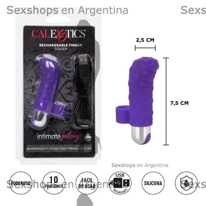 Vibrador para dedo con carga USB